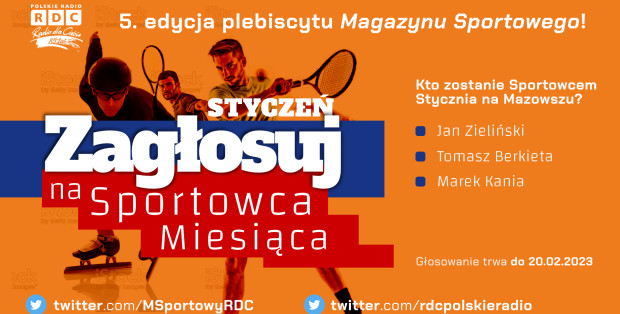 Zagłosuj na sportowca stycznia w plebiscycie Radia dla Ciebie